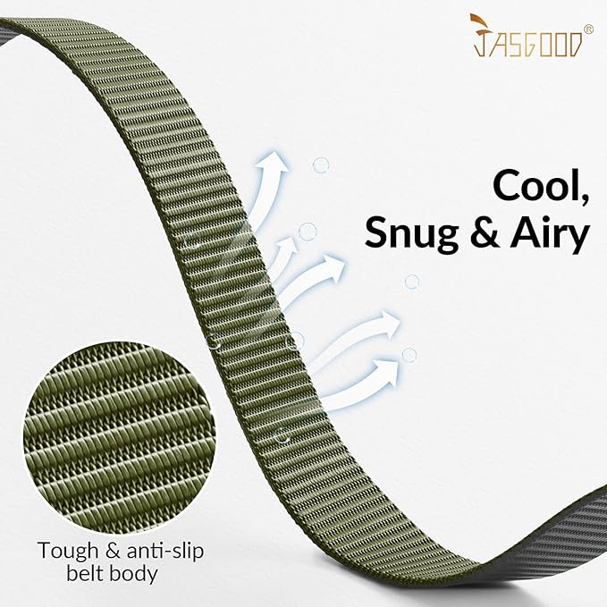 JASGOOD Nylon Canvas Breathable Military Tactical Men Waist Belt With Plastic Buckle-StrideForce Fitness