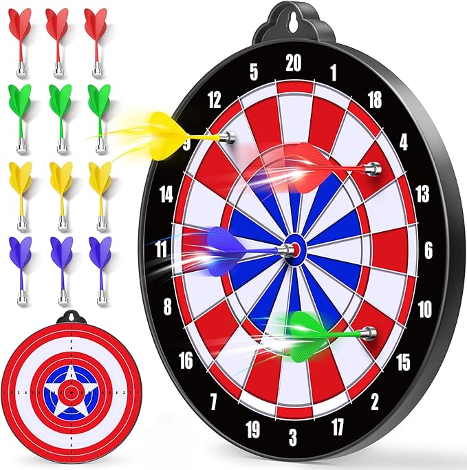 Magnetic Dart Board for Kids Indoor Outdoor Kids Games and Party Games, Christmas Birthday Gifts Toys for Boys Age 3-12-StrideForce Fitness