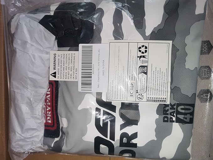 Waterproof Duffel& Luggage Bag - Motorcycle Dry Bag Tail Saddle Bags with Roll Top Closure,Large Storage Space,for Camping, Kayaking, Fishing & Traveling(Sky, 40L)-StrideForce Fitness