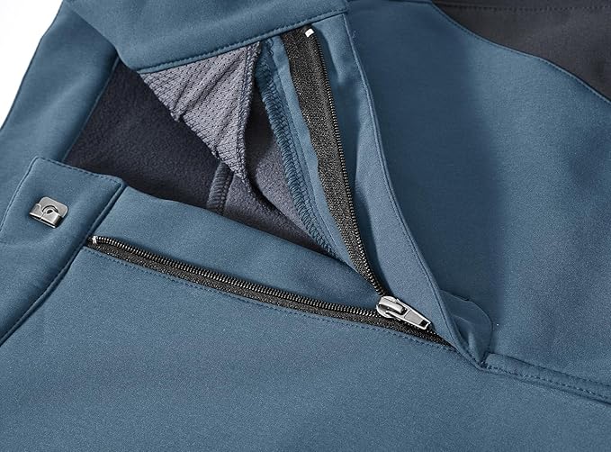 YSENTO Men's Fleece Lined Ski Snow Pants Winter Waterproof Softshell Insulated Hiking Cargo Pants-StrideForce Fitness