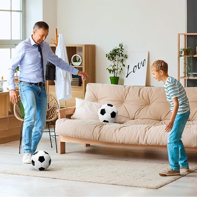 Soccer Ball Size 2 Size 3 Size 4 Size 5 with Pump - Single, 2 or 3 Pack - Official Size & Weight - Classic Indoor Outdoor Soccer Long-Lasting - Ideal Gift for Toddler Kids Boys Girls Youth Adult-StrideForce Fitness