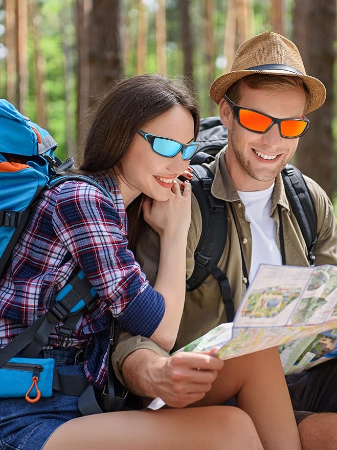 Frienda 6 Pack Polarized Sport Sunglasses for Men Multipack Fit over Glasses Pack Lot Set Men's Sport Fishing Eyeglasses-StrideForce Fitness