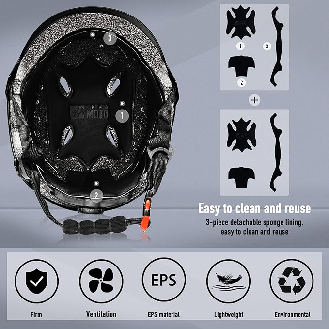 Skateboard Helmet for Adults - Adjustable Certified Safety Adults Helmet for Skateboarding Bike Bicycle Scooter Cycling Skate Skating Multisport Helmets for Women Men Boys Girls Kids Youth-StrideForce Fitness