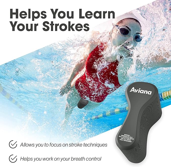 Pull Buoy Swim Training Leg Float for Adults & Youth | Swimming Pool Strokes & Upper-Body Strength EVA & BPA Free-StrideForce Fitness