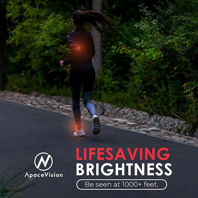 LED Safety Light (2 Pack) - Clip On Strobe/Running Lights for Runners, Dog, Bike, Walking, Boat, Kayak, Stroller and More - High Visibility Accessories for Your Reflective Gear, Bicycle-StrideForce Fitness