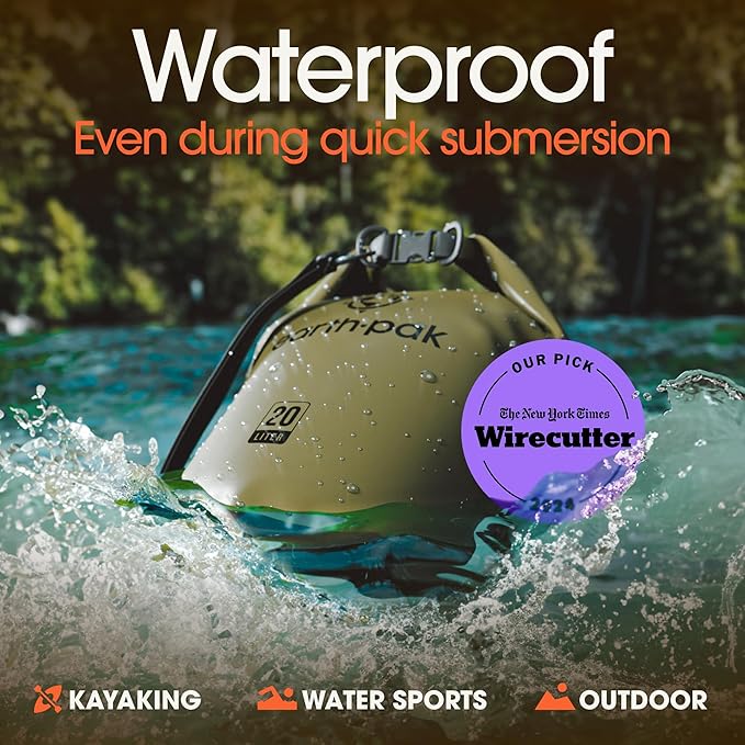 Earth Pak Waterproof Dry Bag - Roll Top Waterproof Backpack Sack Keeps Gear Dry for Kayak with Waterproof Phone Case-StrideForce Fitness