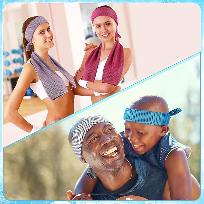 Maitys 500 Pack Cooling Towels for Neck and Face Bulk, 32 x 12 Inch Microfiber Ice Chilly Cold Sports Towel Breathable Workout Rags for Hot Weather Gym Yoga Golf Beach Running-StrideForce Fitness