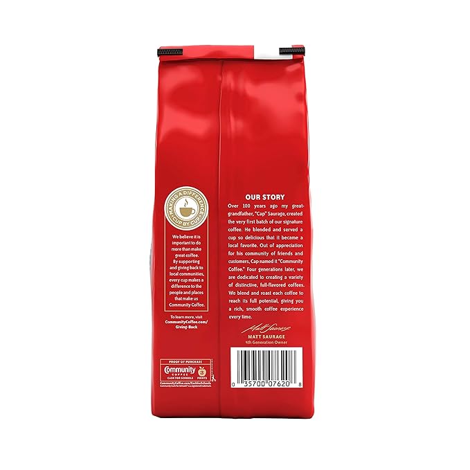 Community Coffee French Roast Ground Coffee, Extra Dark Roast, 32 Ounce (Pack of 3)-StrideForce Fitness