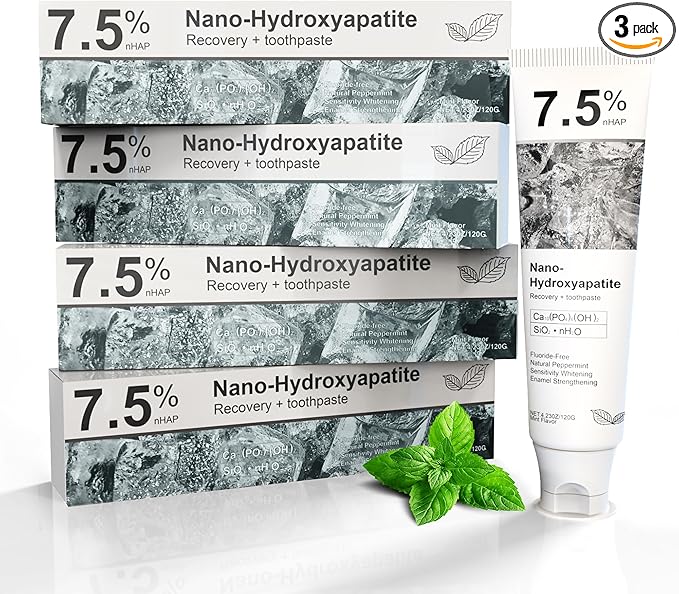 Hydroxyapatite Toothpaste for Advanced Enamel Protection, Gentle and Effective Formula, Fresh Breath, Deep Cleaning Care Toothpaste,Suitable for Sensitive Teeth (4)