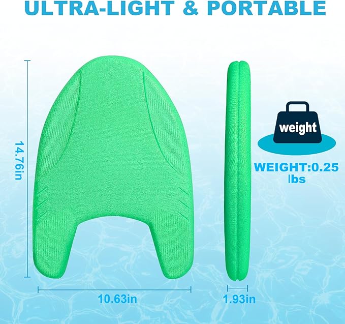 EPP Swimming Kickboard, Training Board, with Ultra-Lightweight and Great Buoyancy for Swimming Lessons, Lap Swimming, Water Aerobics-StrideForce Fitness