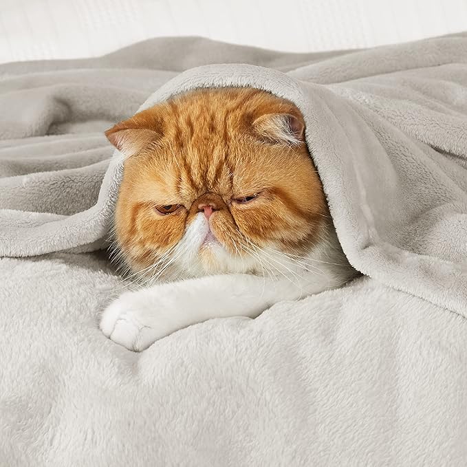 Bedsure Fleece Blanket King Size Linen - 280GSM Soft Lightweight Plush Cozy Blankets for Bed, Sofa, Couch, Travel, Camping-StrideForce Fitness