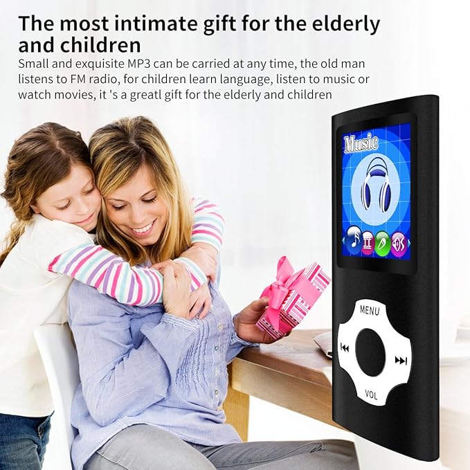 MYMAHDI Support TF Cards Slim 1.8" LCD Mp3 Mp4 Player Media/Music/Audio Player with Accessories Black-StrideForce Fitness