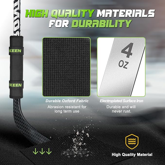 Hikeen Professional Hockey Stick Weight,Adjustable 4-16 Ounces Weights Training Aid,Anti-Slip Durable Hockey Stick Weight for Stick Speed, Timing and Puck Control-StrideForce Fitness