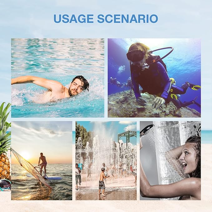 LYSIAN Reusable Swimmer Earplugs for Women Men 2 Pairs with Nose Clip, Water Proof Silicone Ear Plugs for Summer Swimming, Showering, Surfing, Water Sports and Sleeping-StrideForce Fitness