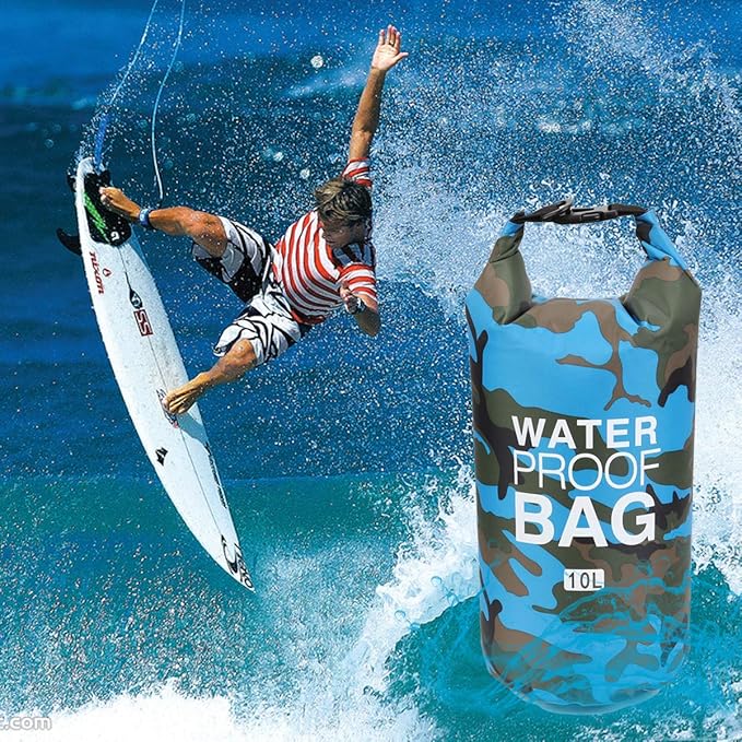 Waterproof Dry Bag 2L/5L/10L/15L/20L/30L, Roll Top Sack Keeps Gear Dry for Kayaking, Rafting, Boating, Swimming, Camping, Hiking, Beach, Fishing with Free Waterproof Phone Case-StrideForce Fitness