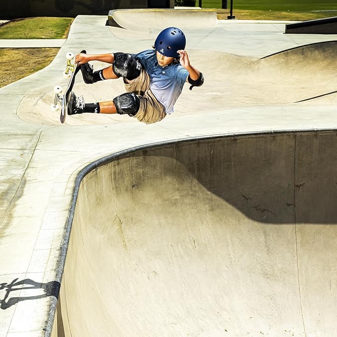 Triple Eight Deep Cover Helmet - Ideal for Skateboarding, Bicycling, BMX, and Roller Skating-StrideForce Fitness