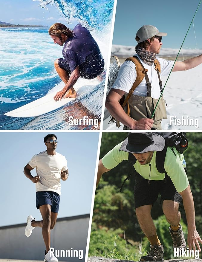 MAGCOMSEN Men's Short Sleeve UPF 50+ Sun Protection Shirts Quick Dry Athletic T-Shirt Hiking Running Swimming Rash Guard-StrideForce Fitness