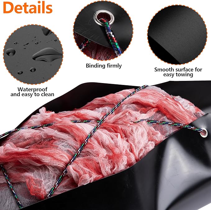 Tlswshsy Deer Drag Sleds-Multi-Purpose Utility Sled for Hauling Ice Fishing Supplies, Fire Wood, Duck Hunting, Fishing Gear and Accessories (1)-StrideForce Fitness