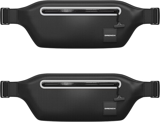 DRENCH 2-Pack Waterproof Fanny Pack | Submersible Dry Bag Waist Pack | Phone Pouch for Swimming, Boating, SUP, Snorkeling | Underwater Floating Belt Bag | IPX8 Waterproof Case-StrideForce Fitness