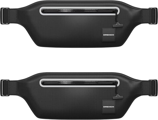 DRENCH 2-Pack Waterproof Fanny Pack | Submersible Dry Bag Waist Pack | Phone Pouch for Swimming, Boating, SUP, Snorkeling | Underwater Floating Belt Bag | IPX8 Waterproof Case-StrideForce Fitness