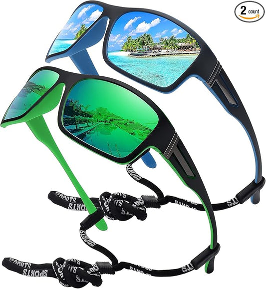 STORYCOAST Polarized Sports Sunglasses for Men Women Unbreakable Frame Cycling Fishing Driving-StrideForce Fitness