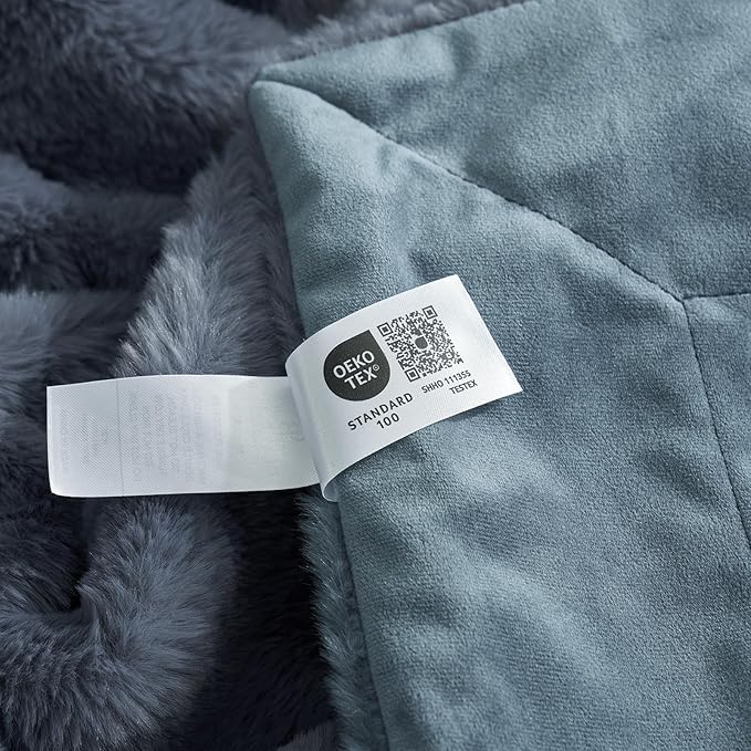 Cozy Bliss Faux Fur Throw Blanket for Couch, Cozy Soft Plush Thick Winter Blanket for Sofa Bedroom Living Room, 60 * 80 Inches Blue-StrideForce Fitness