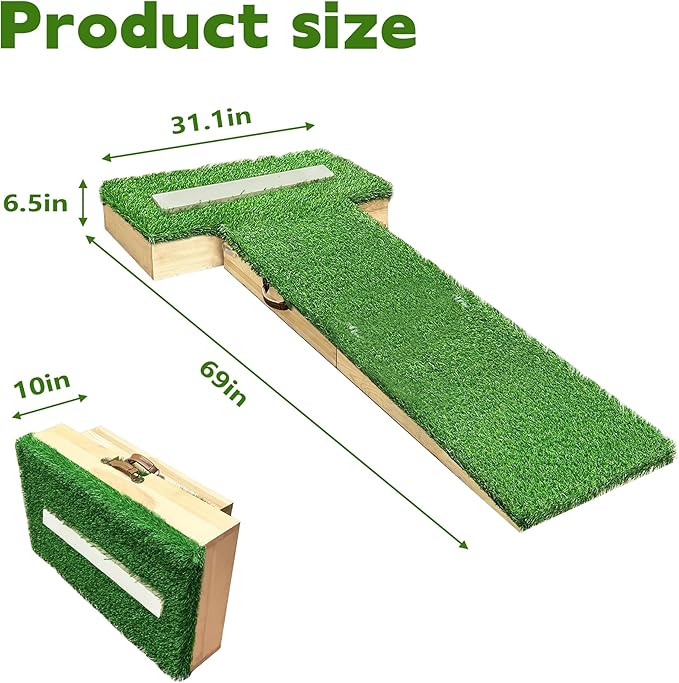 PROLEE Pitching Mound, 6.5 Inch Pitchers Mound with Antifade Turf, Pitching Mounds for Baseball, Portable Design with Easy Carrying-StrideForce Fitness