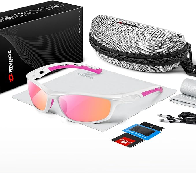 RIVBOS Sunglasses for Men Women Polarized UV Protection Sports Fishing Driving Shades Cycling RB833-StrideForce Fitness
