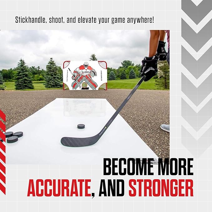 Snipers Edge Hockey - Hockey Shooting Pad - Simulates Real Ice, Heavy Duty, Weather Proof Coating, Portable and Convenient-StrideForce Fitness