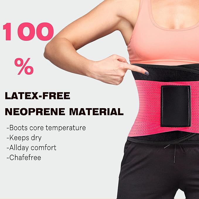 VENUZOR Waist Trainer Belt for Women - Waist Cincher Trimmer - Slimming Body Shaper Belt - Sport Girdle Belt (UP Graded)-StrideForce Fitness