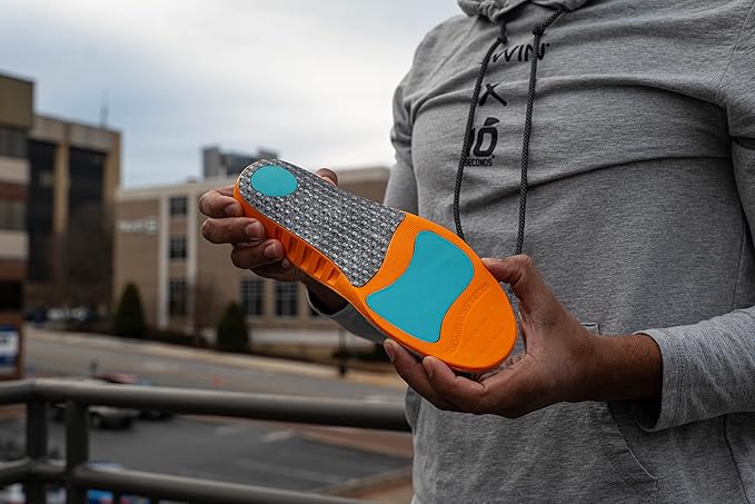 3810 Ultra Arch Support – Foam Cushion Insoles for Men & Women w/Metatarsal Pad, Plantar Fasciitis Relief, Morton's Neuroma Metatarsalgia Orthotics, Heavy Impact Shoe Insert (M 7, W 9)-StrideForce Fitness