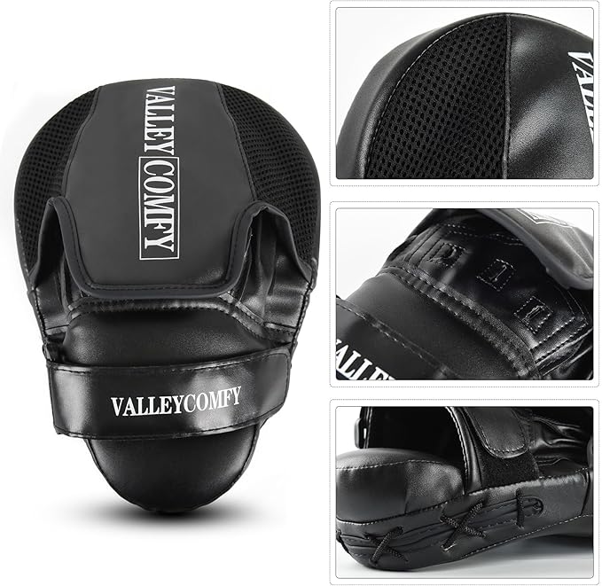 Valleycomfy Boxing Punching Mitts,Boxing Pads Mitts for Men,Ideal for Boxing Training,Kickboxing,Martial Arts-StrideForce Fitness