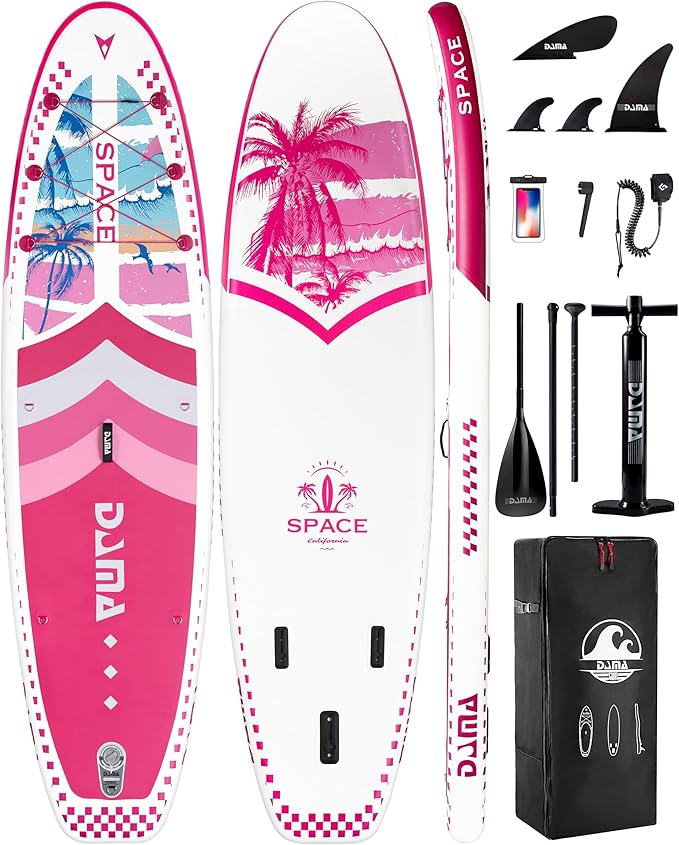 DAMA 11'*34"*6" Inflatable Paddle Board, Paddle Boards for Adults,Sup,Lightweight and Durable, Easy to Inflate, Versatile in Style, Fully Functional, Equipped w/High Grade Accessories.-StrideForce Fitness