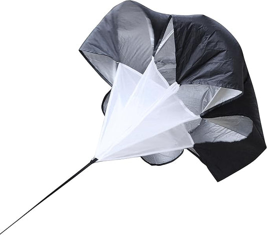 GSi 56" Chute Running Parachute Resistance Trainer for Kids Adults improving Power Speed Sprint Fitness Agility Stamina for Basketball Soccer Rugby Accessories American Football Training Equipment-StrideForce Fitness