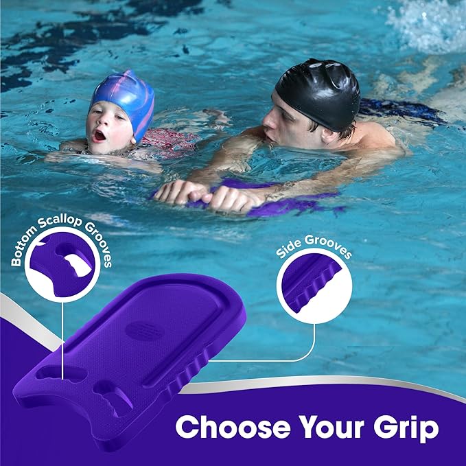 Kickboard Adult & Youth Swim Buoy Aid Leg Kick Exercise Training Float for Swimming Pool or Open Water Foam Equipment | High Buoyancy | Non-Slip | EVA Material & BPA Free-StrideForce Fitness