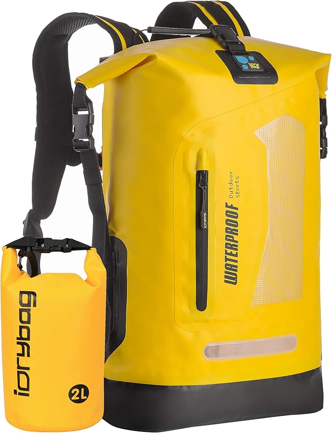 IDRYBAG Waterproof Backpack for Men 20L/30L/40L, Floating Dry Bag Kayak, Dry Backpack Hiking-StrideForce Fitness