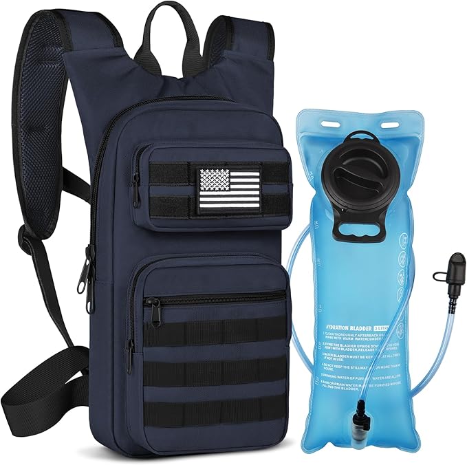 NOOLA Hydration Backpack with 3L TPU Water Bladder, Tactical Molle Water Backpack for Men Women, Hydration Pack for Hiking, Biking, Running and Climbing-StrideForce Fitness