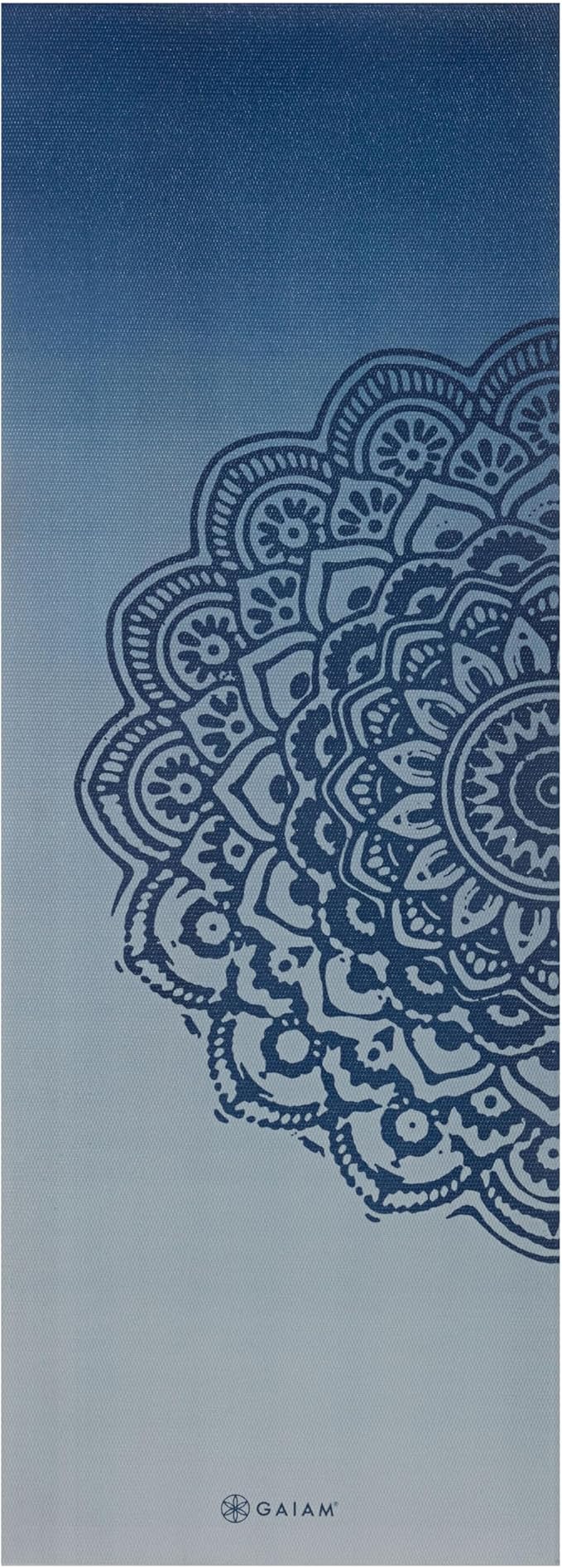 Gaiam Yoga Mat - Premium 6mm Print Extra Thick Non Slip Exercise & Fitness Mat for All Types of Yoga, Pilates & Floor Workouts (68"L x 24"W x 6mm Thick)-StrideForce Fitness