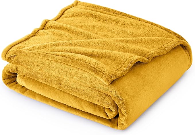 Bedsure Gold Fleece Throw Blanket - 300GSM Blankets for Couch, Sofa, Bed, Soft Lightweight Plush Cozy Throws for Toddlers, 50x60 inches-StrideForce Fitness