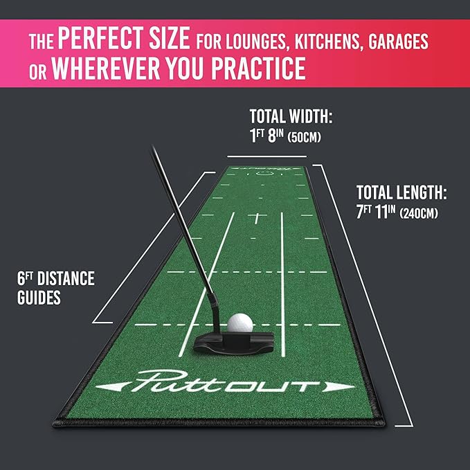 PuttOUT Pro Golf Putting Mat-StrideForce Fitness