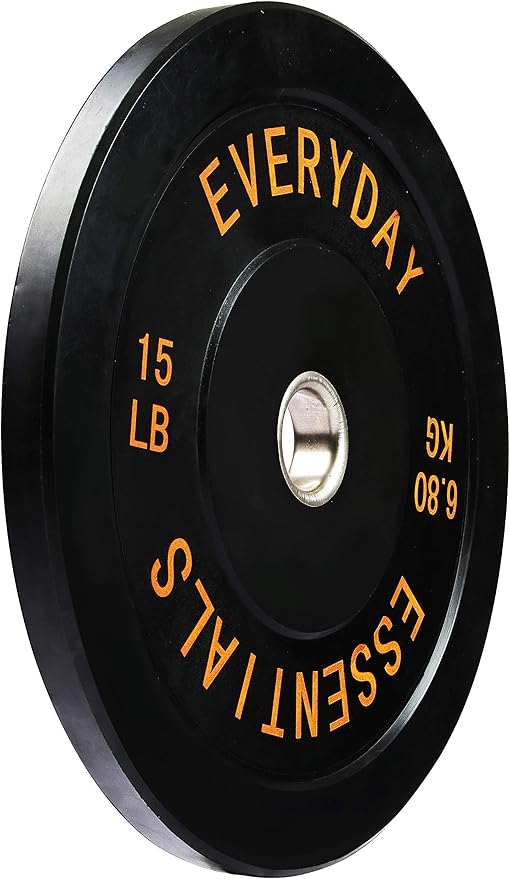 2-Inch Olympic Bumper Plates, Perfect Weight Plates for Weightlifting and Strength Training, Multiple Weights Available-StrideForce Fitness