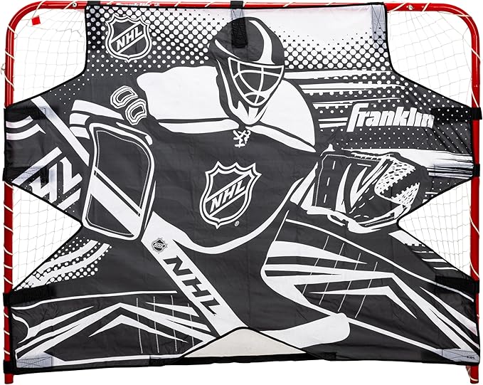 Franklin Sports NHL Street Hockey Goalie Shooting Target - Shooter Tutor Hockey Goal Practice Target - Street Hockey Net Goalie Target - Easy Attach Targe-StrideForce Fitness