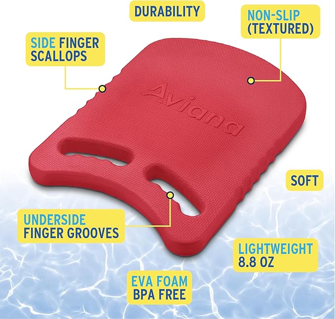 Junior Kickboard Buoy for Youth Children & Toddlers Swimming Aid & Exercise Training Board for Kids to Learn to Swim with Kick Boards in Pool BPA Free-StrideForce Fitness