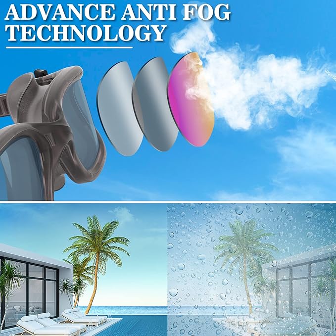 WIN.MAX Polarized Swimming Goggles Swim Pool Goggles Anti Fog Anti UV No Leakage Clear Vision for Men Women Adults Teenagers-StrideForce Fitness