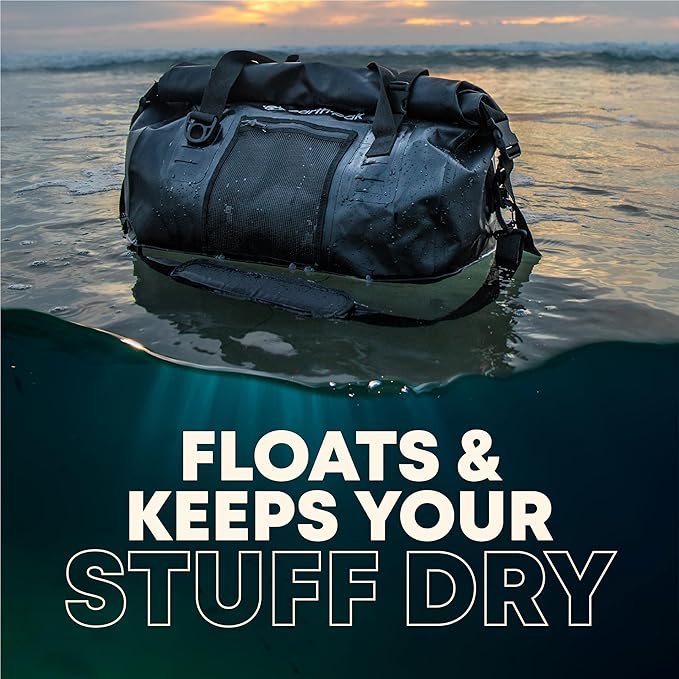 Earth Pak Waterproof Duffel Bag - Heavy Duty Motorcycle Dry Bag with Large Storage Space Perfect for Traveling, Camping, Kayaking, Fishing & Canoeing Bag 50L/70L/90L/120L Sizes-StrideForce Fitness