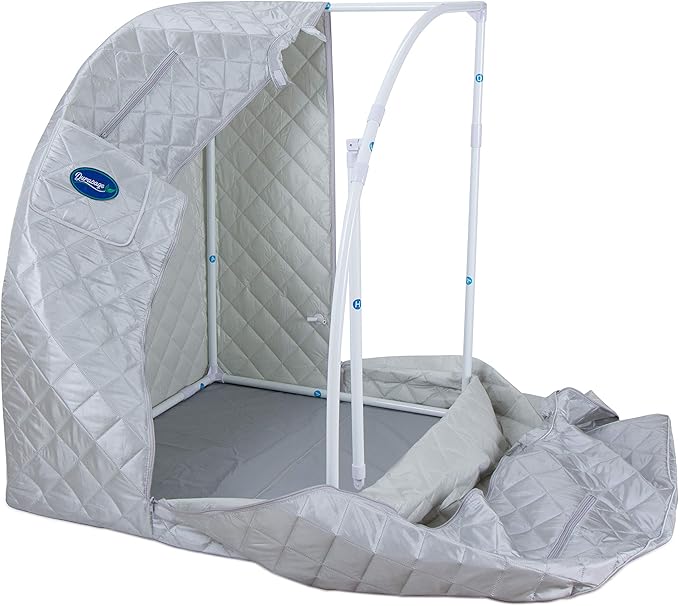 Durasage Portable Steam Sauna for Home - Personal Full Body Detox Sauna Tent with 800W Steam Generator, 60-Min Timer, Foldable Design & Chair for Relaxation-StrideForce Fitness