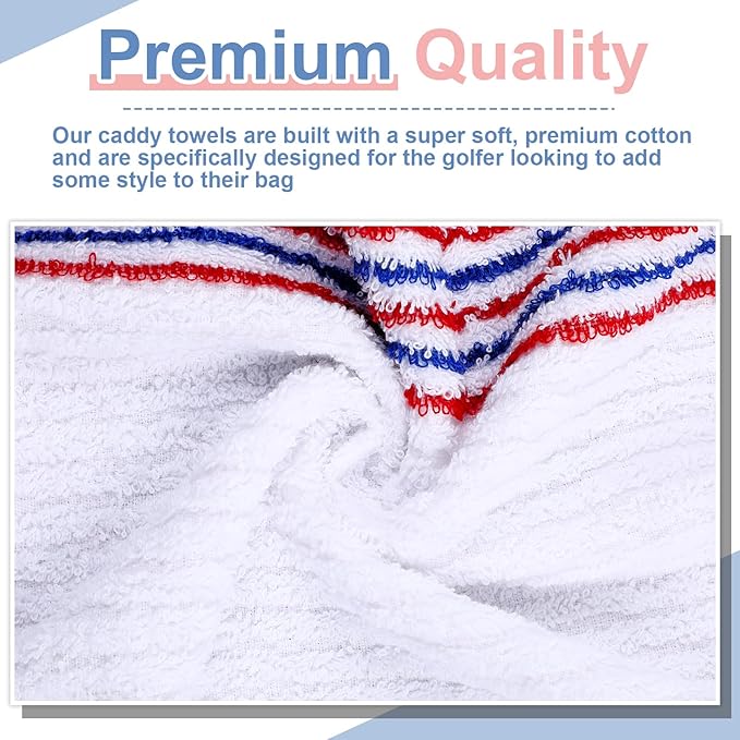 Mixweer Caddy Golf Towel 22" x 42" Large Caddy Towel Camping Sport Towels Cotton Soft Towels for Man Golf Lovers-StrideForce Fitness