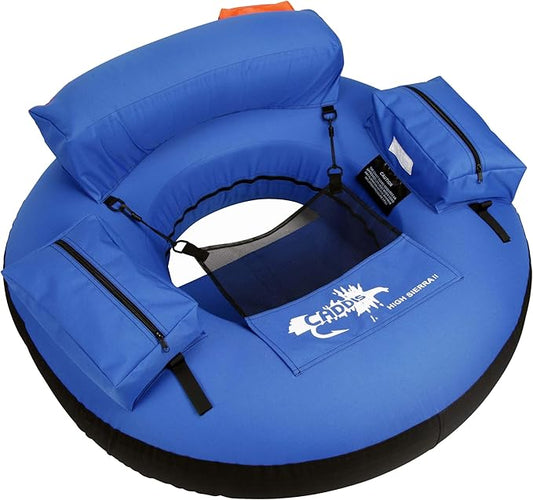 High Sierra II Inflatable Float Tube for Fishing and Angling by Caddis Sports-StrideForce Fitness
