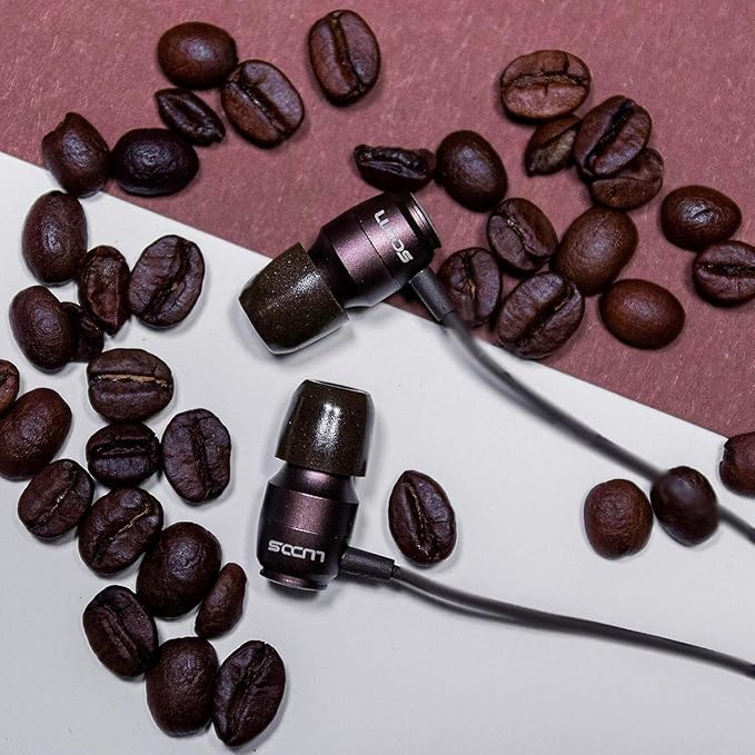 LUDOS Clamor USB C Headphones for iPhone 16 15 Pro Max Plus iPad Pro, 5 Years Warranty, USB-C Earbuds for Samsung Galaxy S24 S23 Ultra S22 S21 FE S20 A55 A54 A53, USB Type C Earphones - Brown-StrideForce Fitness