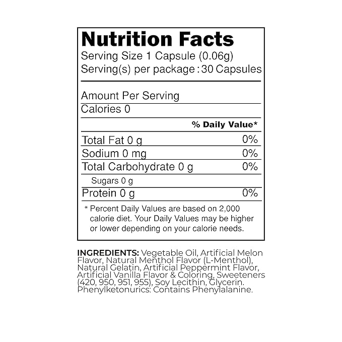 NUDE MINTS | Double Action Liquid Capsules | Mouth Watering Mint - Lasts 3x Longer - 3x Stronger - Extreme Bad Breath Solution For Adults - Sugar Free, 0 Calorie - Melon - 10 Pack - 300 Capsules